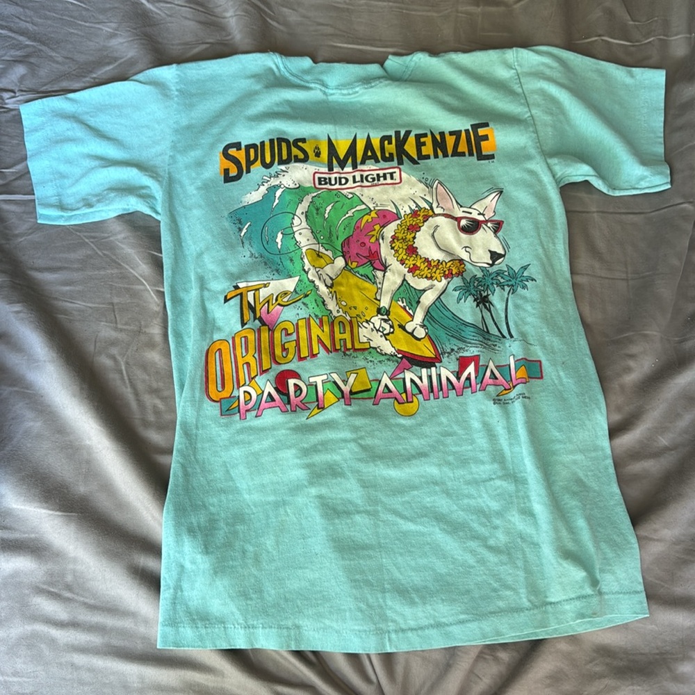 Spuds Mackenzie original vintage 80s 90s tshirt